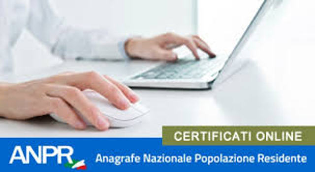 ANPR: certificati anagrafici online e gratuiti per i Cittadini